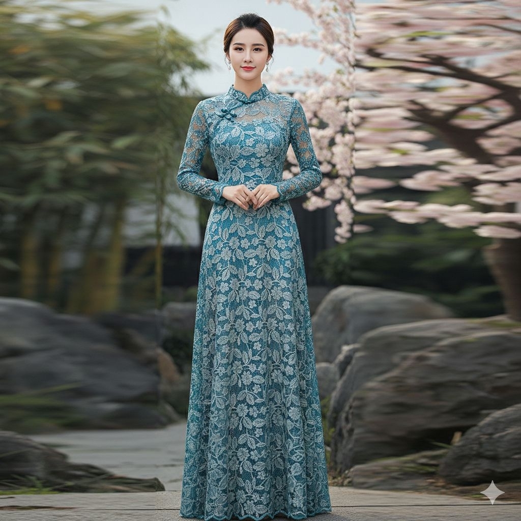 Kain tile bordir  bordir melati motif bunga daun