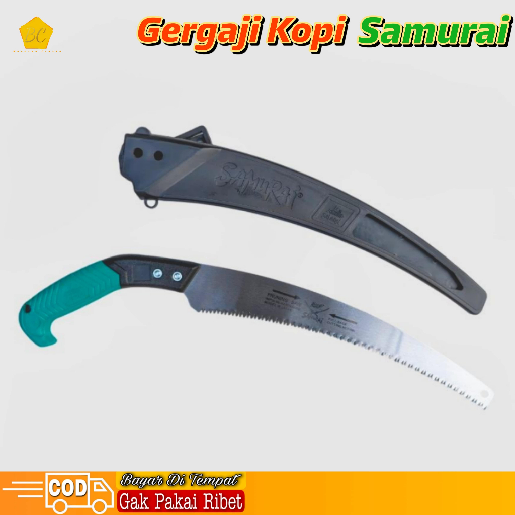 Gergaji Kopi Samurai 14" Gergaji Dahan Ranting Gergaji Lengkung