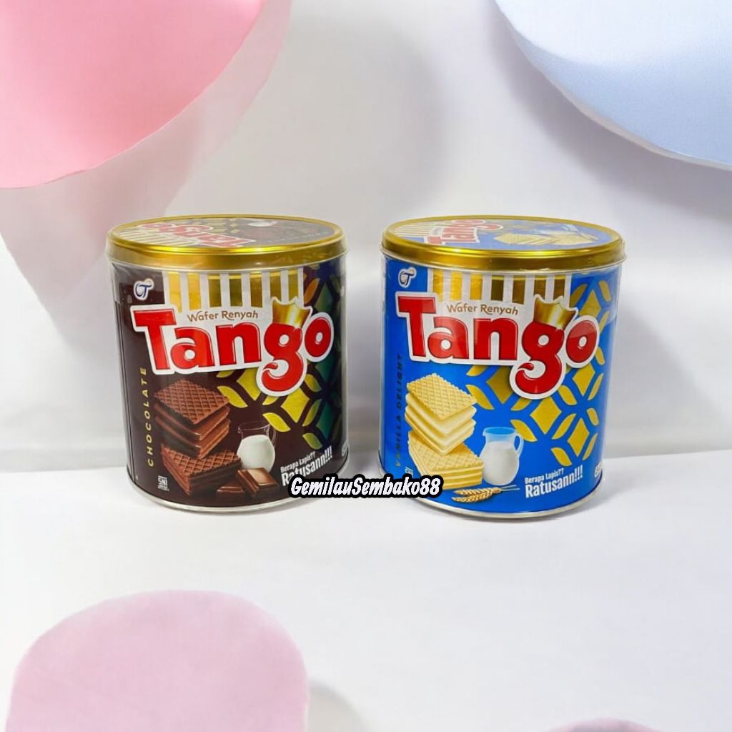 TANGO WAFER RENYAH KALENG COKELAT & VANILLA KEMASAN 240 GRAM / TANGO WAFER / WAFER KALENG / TANGO / 