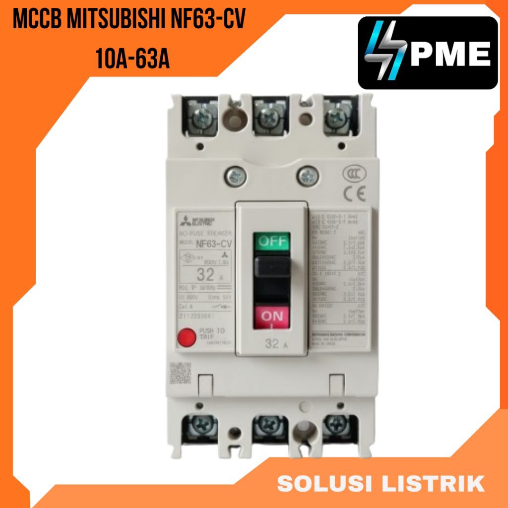 MCCB BREAKER MITSUBISHI NF63-CV 10A-63A