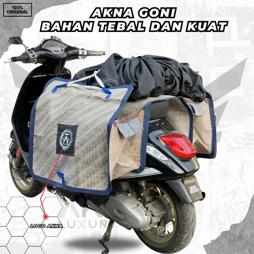 Tas Motor bronjong akna goni kandek Ukuran Jumbo Bahan Goni Tebal Kuat & Tahan lama awet