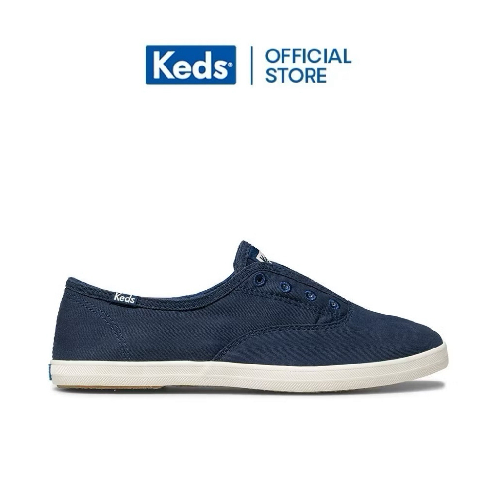KEDS SEPATU ORIGINAL CLASSIC BLACK & SLIP ON NAVY