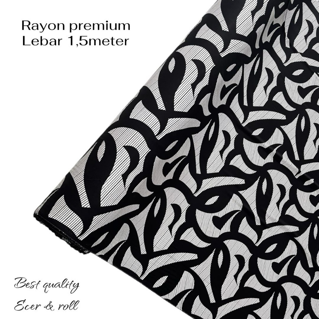 (Motif Terlaris) Kain Katun Rayon Viscose Premium | Katun Rayon | Rayon Premium | kain Meteran Beeku