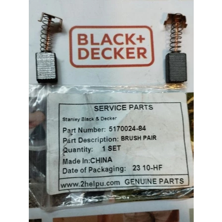 carbon brush gerinda black&decker g650 / arang spul mesin gerinda black&decker g650 ori