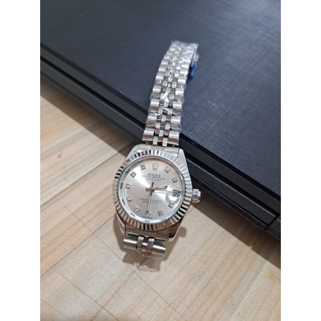 Jam Tangan Wanita Rolex Rantai Besi