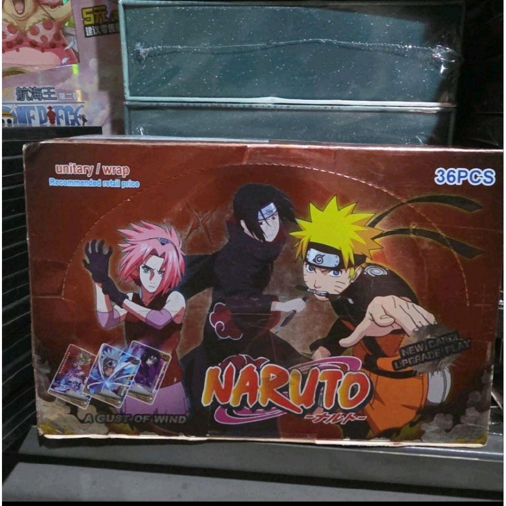 Kartu / Card Naruto 1 Box Isi 36 Bungkus - Toy untuk Koleksi dan Mainan Anak-anak dan Penggemar Seri