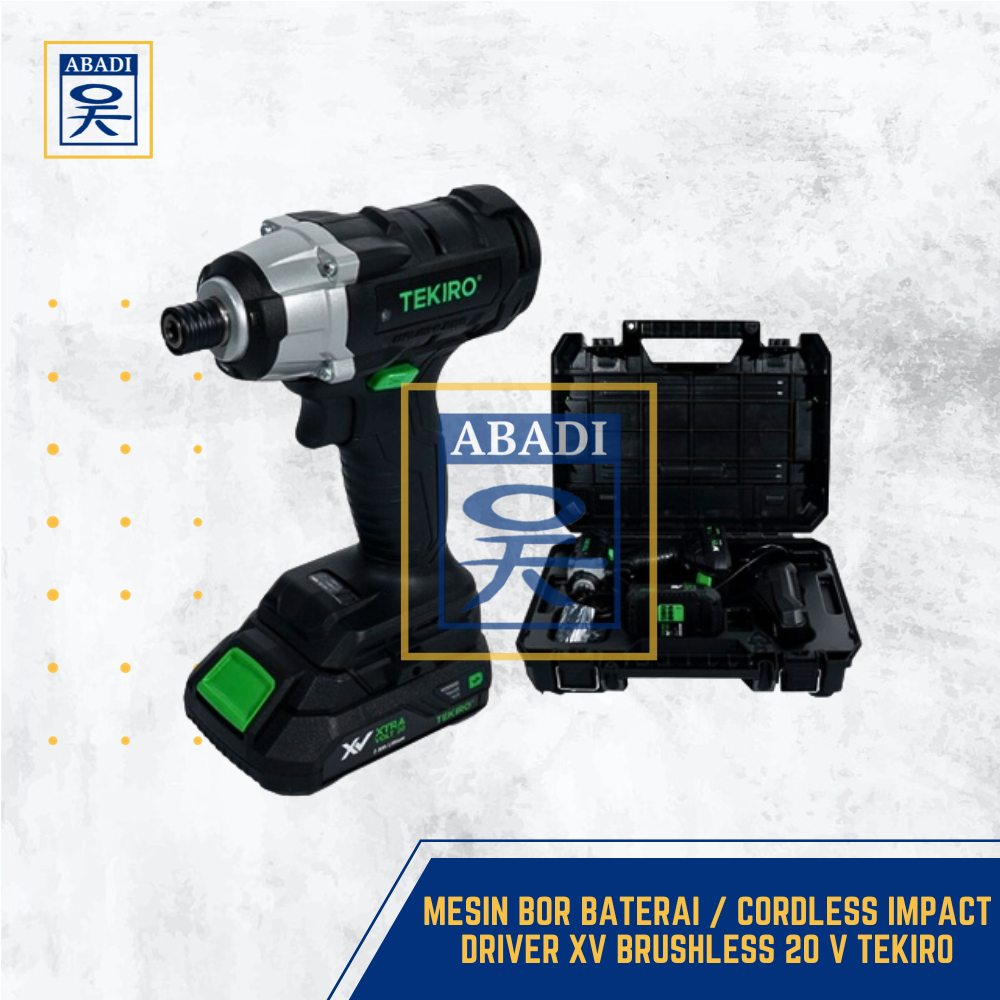 MESIN BOR BATERAI / CORDLESS IMPACT DRIVER XV BRUSHLESS 20 V TEKIRO