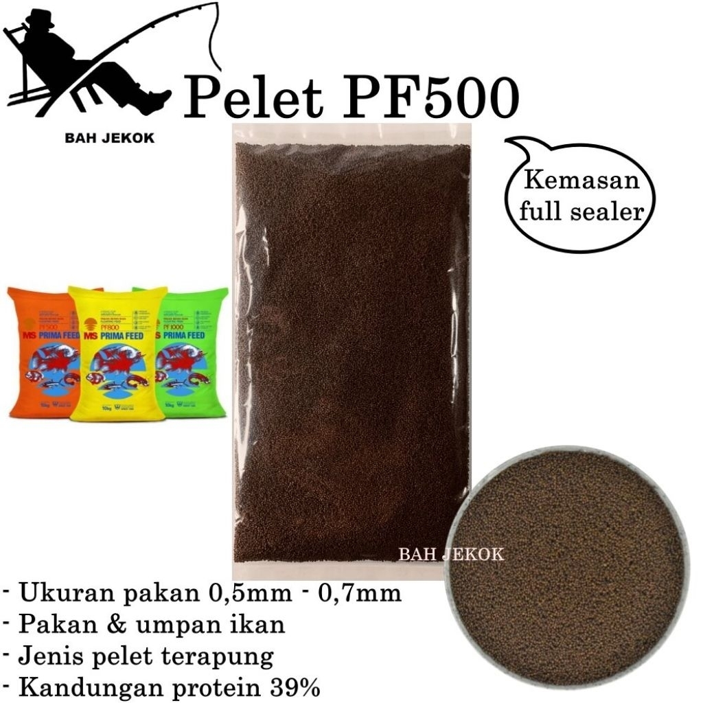 Pf 500 pelet cupang pelet guppy pf 500 Molly pelet benih ikan gurame pelet burayak dll