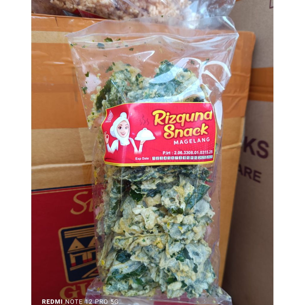 Keripik Bayam Renyah Snack Rizquna