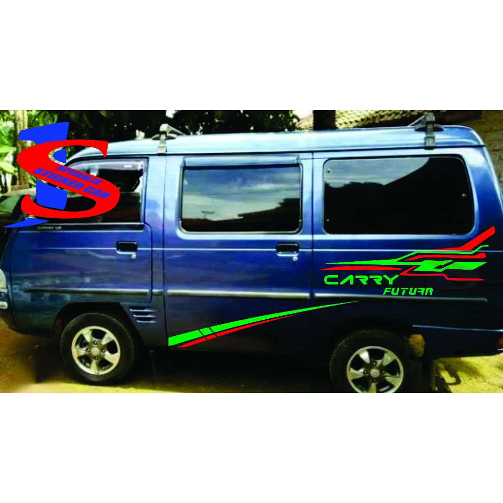 stiker list body mobil carry futura striping mobil carry