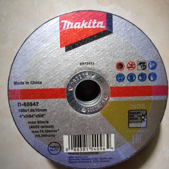 Makita Batu Gerinda Potong 4" / Batu Pisau Gerinda Potong Besi 4 Inch Original