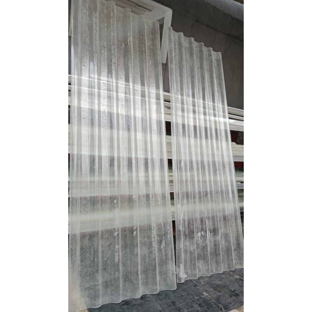 Atap Fiberglass Transparant Tipe UPVC Alderon 860 dan 830