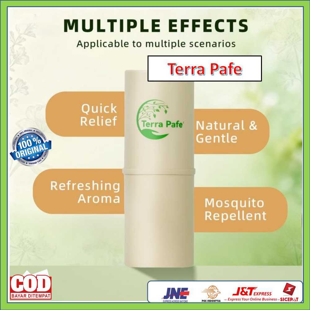 Terra Pafe Aroma Balm Aroma Segar dan Menenangkan, Mudah Dibawa, Menyegarkan
