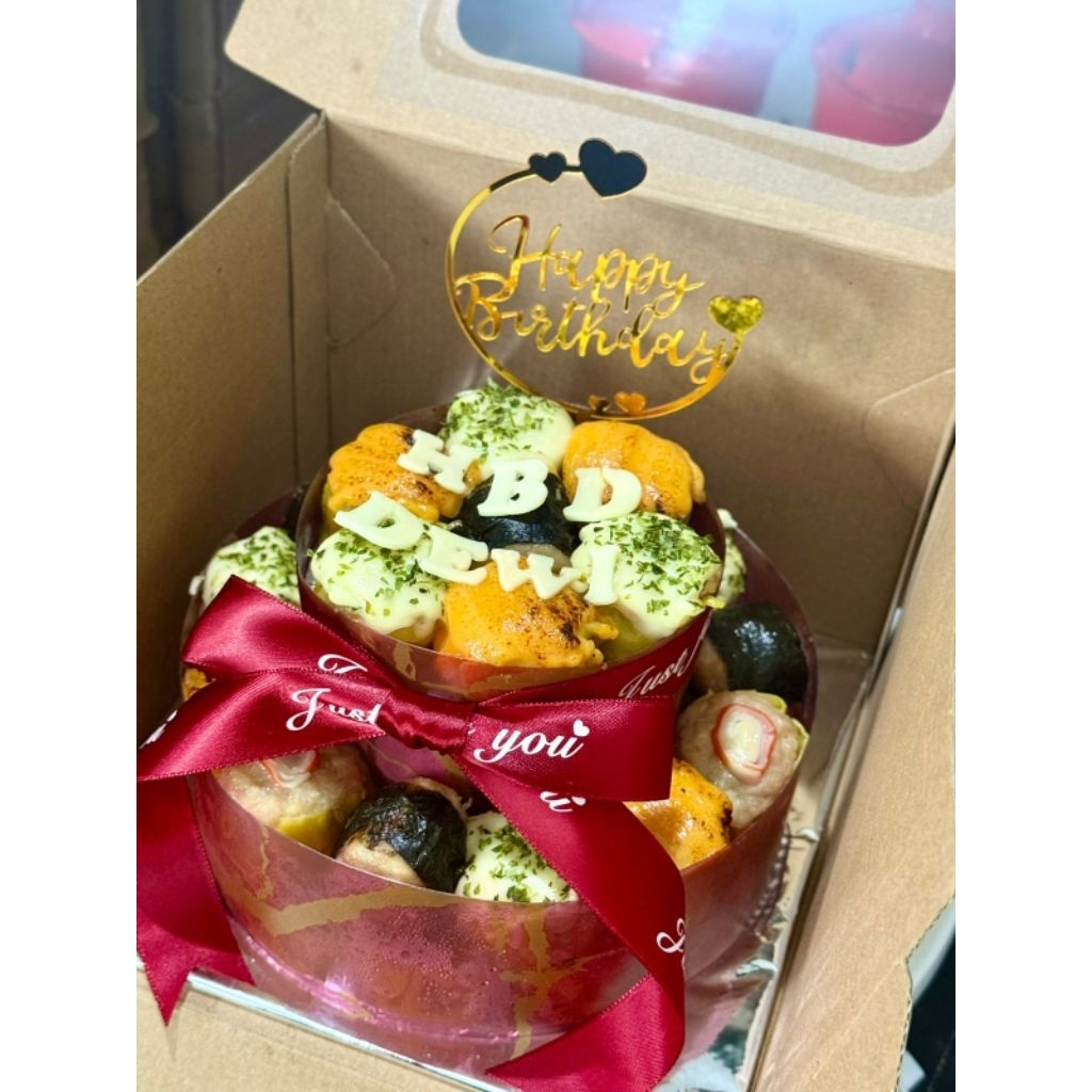 Rangka Dimsum Cake 2 tingkat/ birthday cake/ dimsum ulangtahun