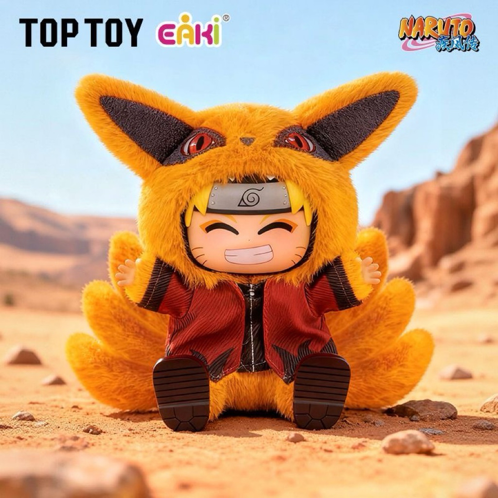 PREORDER TOPTOY original Naruto Shippuden seri “Hewan Imut Duduk – Pesta”, figur/boneka vinil + plus