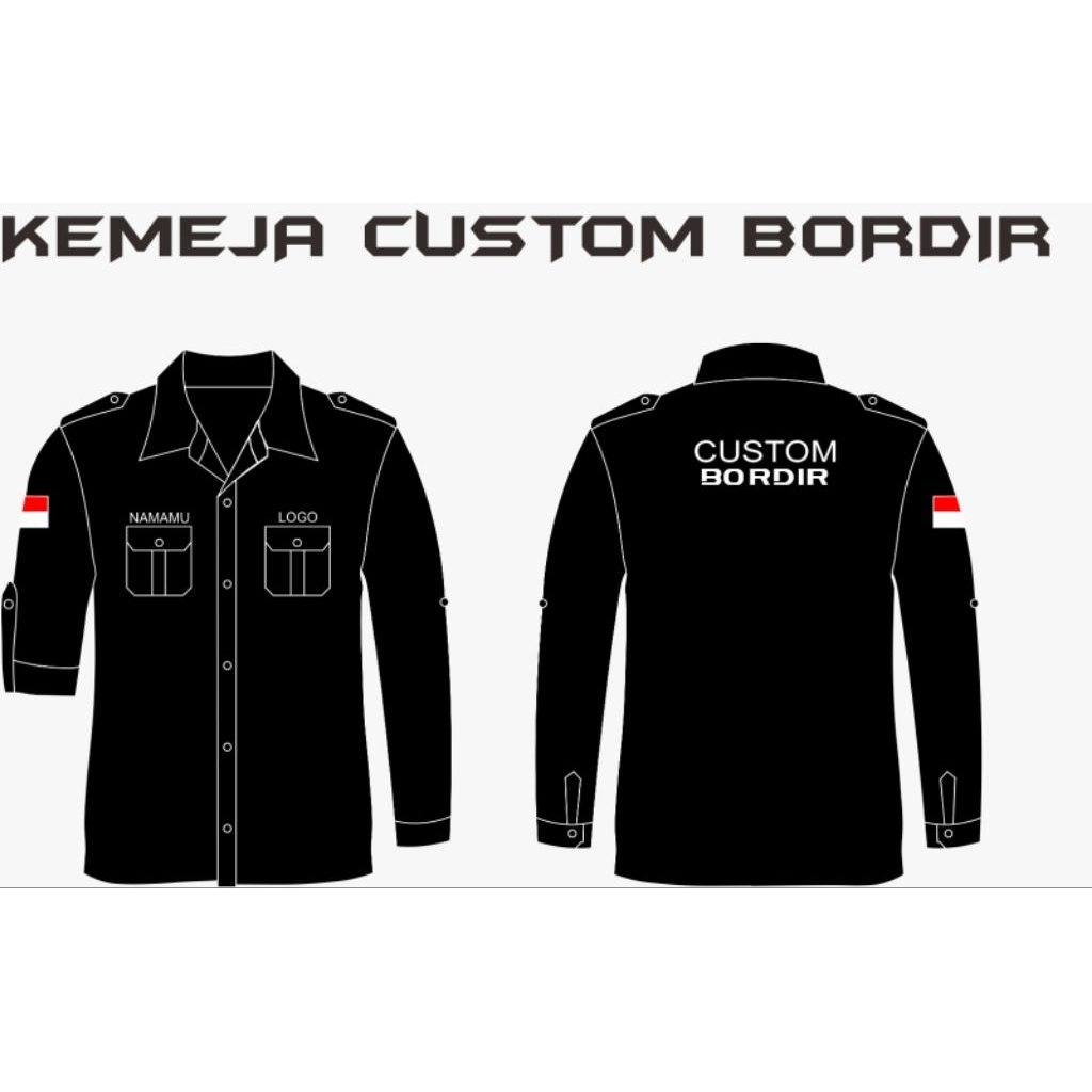 Kemeja PDL/PDH Custom Bordir