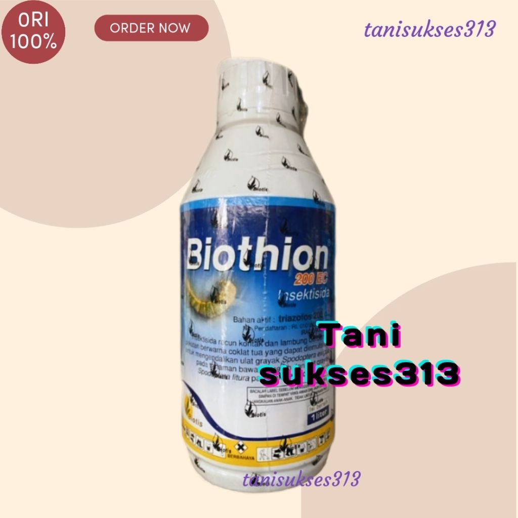 insektisida biothion 1liter pengendali hama ulat grayak kudu daun dll biotion 1liter