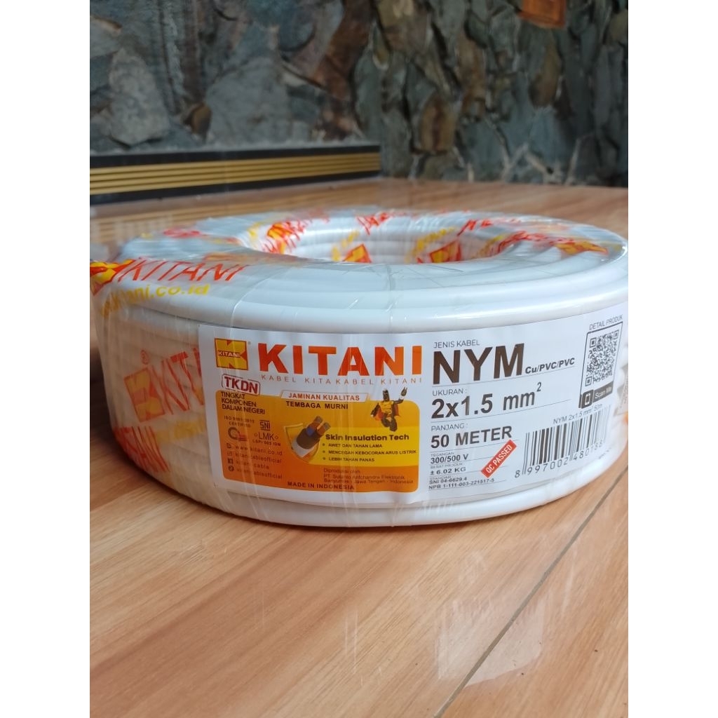 KITANI Kabel nym KITANI 2x1,5 50m