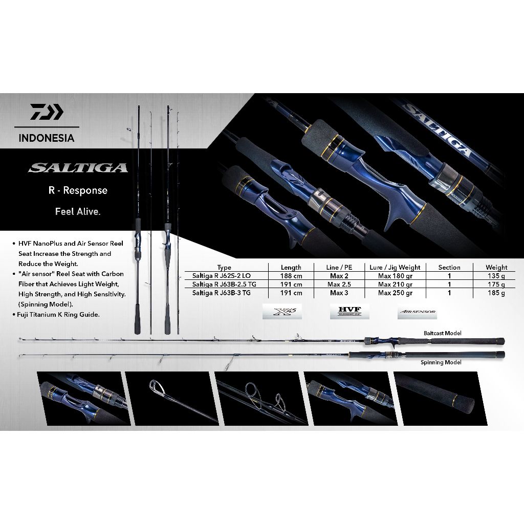 ROD OH DAIWA SALTIGA R J63B-3 TG