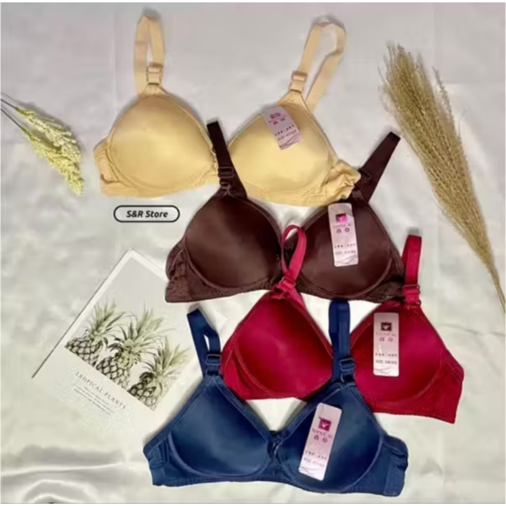 BH/Bra Xiang Cao Cup A Pakai Busa Tanpa Kawat Ukuran 34-40