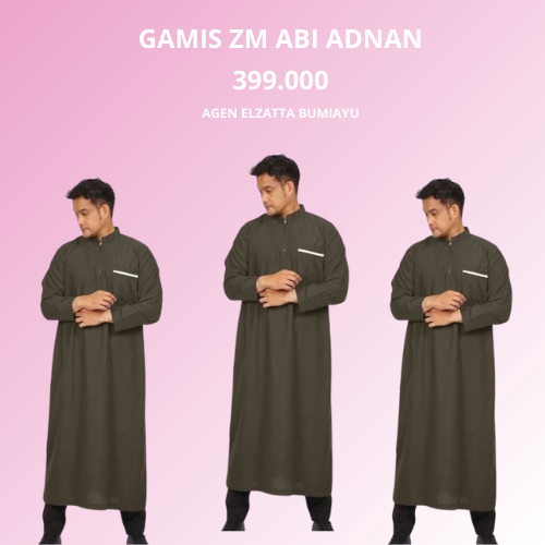 Zatta Men Gamis Pria Bahan Adem ZM Abi Adnan Koko Pria Elzatta