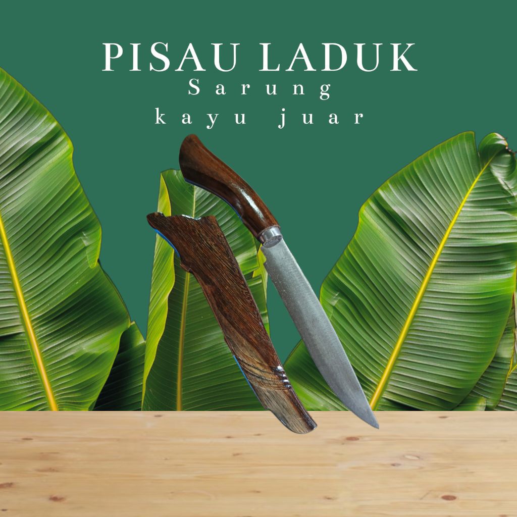 Pisau Dapur Mini Baja Strip Kayu Ukir Mutu - Tajam, Serbaguna, Elegan