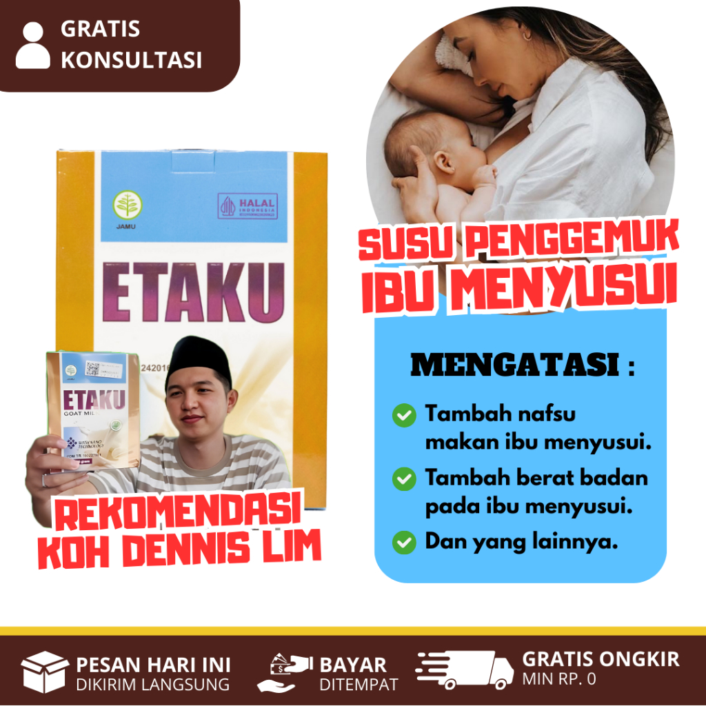 ETAKU GOAT MILK Susu Penggemuk Badan Ibu Menyusui Susu Penggemuk Busui Susu Gemuk Ibu Menyusui