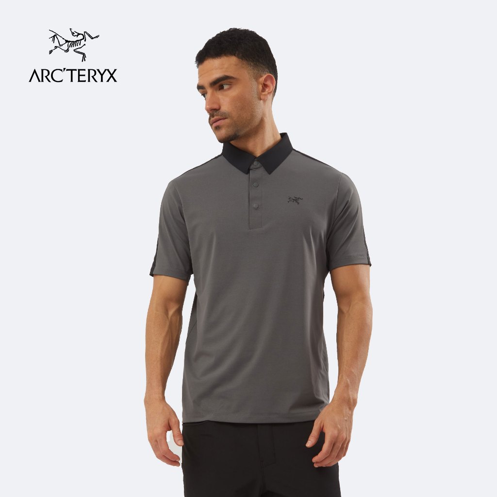 ARC'TERYX RAVELLO POLO TSHIRT SLIM FIT PRIA BASIC ELEGANT Polo Shirt Logo Keren T-Shirt Baju Kerah S