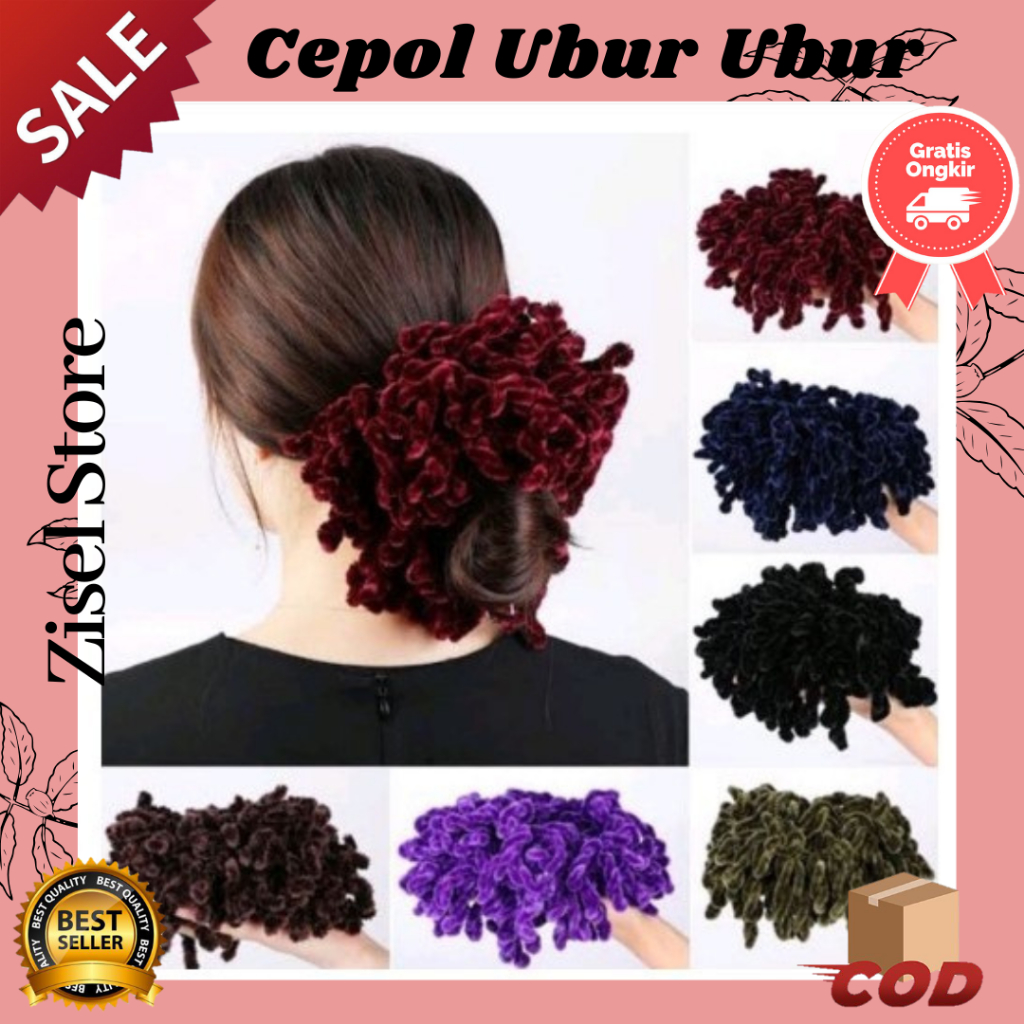 CEPOL UBUR-UBUR Ikat Rambut Model Ubur-ubur / Kunciran Ubur-ubur/ CEPOL Cendol