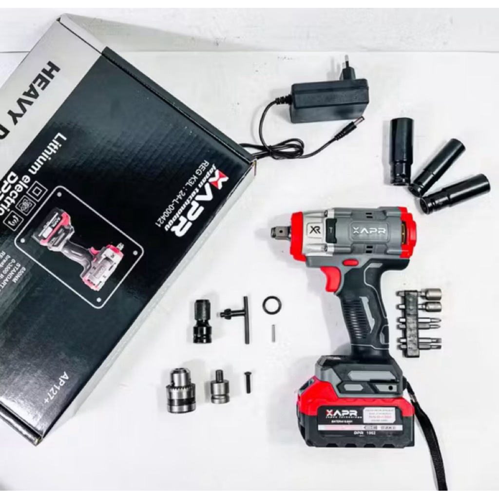 (COD) IMPACT WRENCH APR AP127+ 650NM IMPACT APR 650NM MESIN BUKA BAUT MOBIL MOTOR APR 650NM 1BATRAI