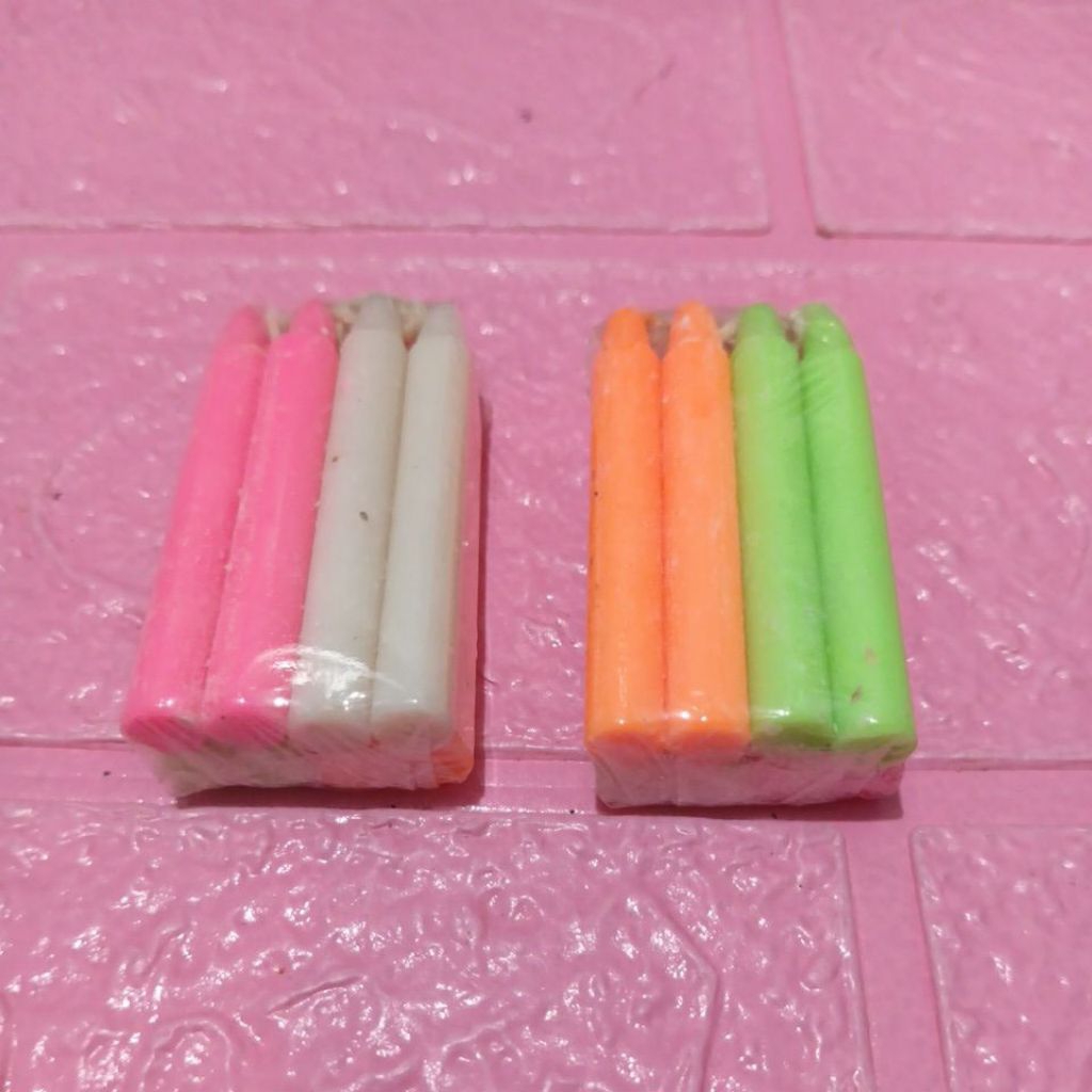 TOKODIPADANG1 Lilin Kecil Warna warni/Lilin Mainan/lilin Natal