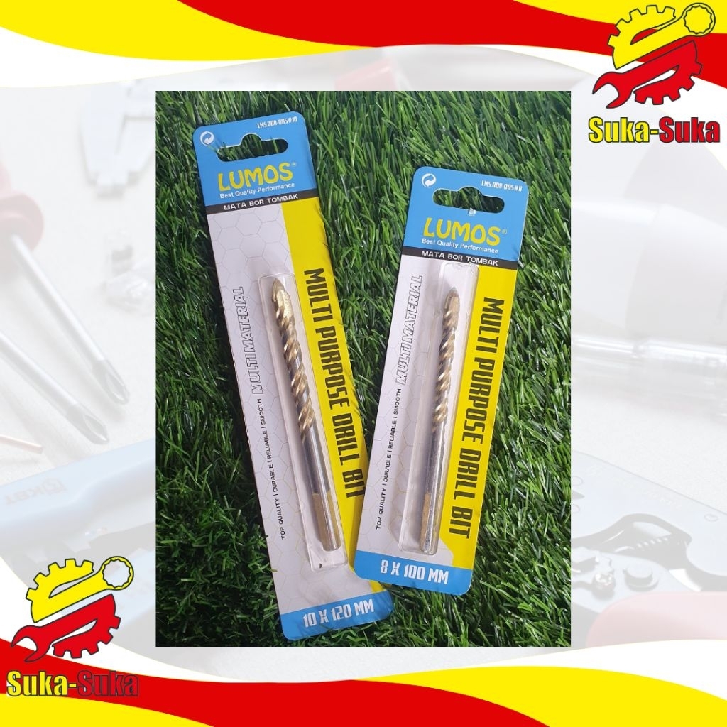 MATA BOR MULTIFUNGSI LUMOS - Mata bor tombak segitiga kaca tembok granit kayu