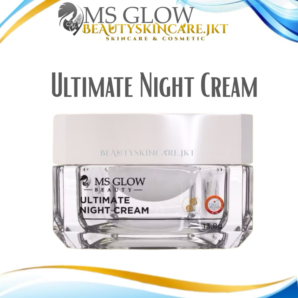 Ms Glow Night Cream Ultimate Flek Cream Malam Flek Ms Glow