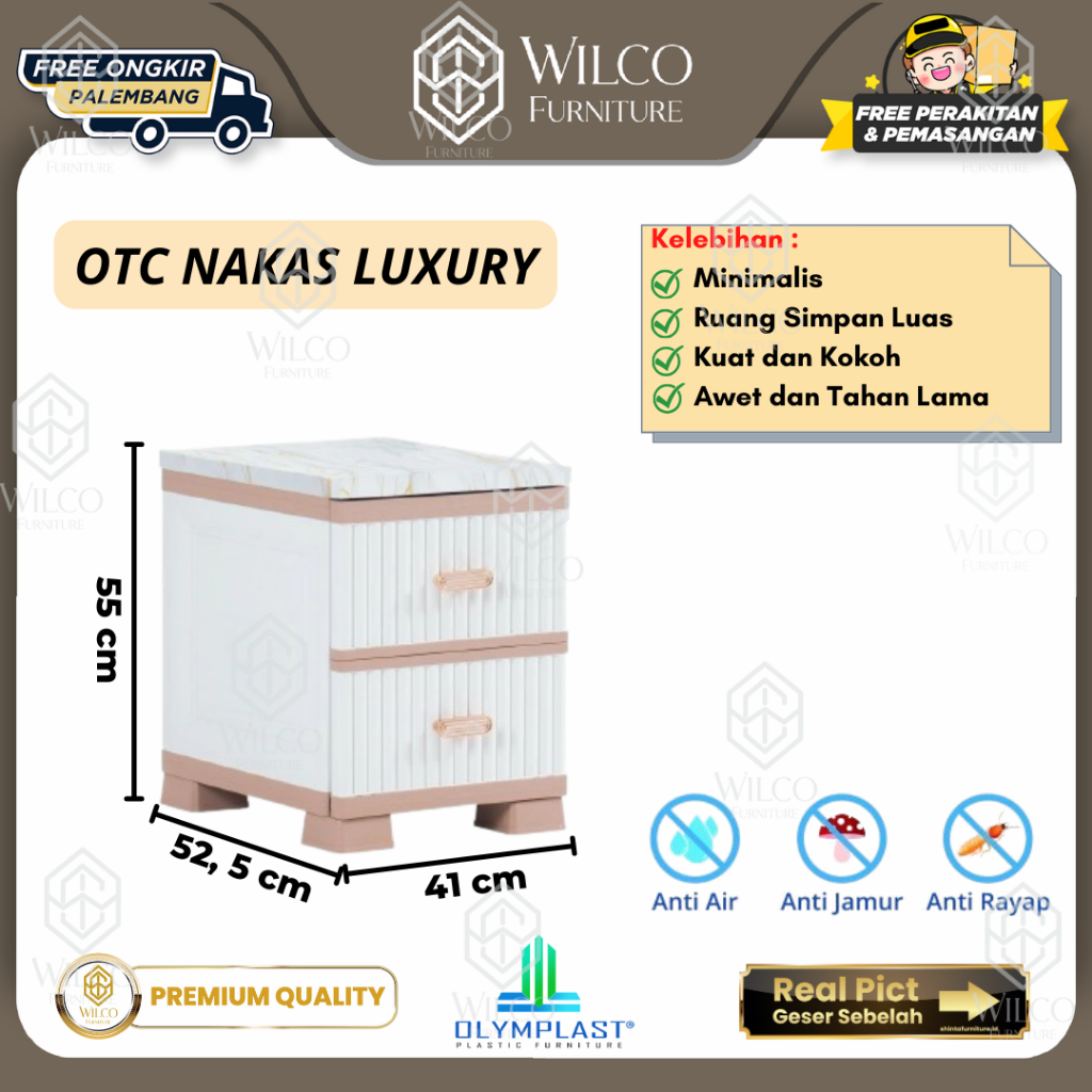 OTC Nakas Luxury by Olymplast | Lemari Plastik Serbagunan Minimalis