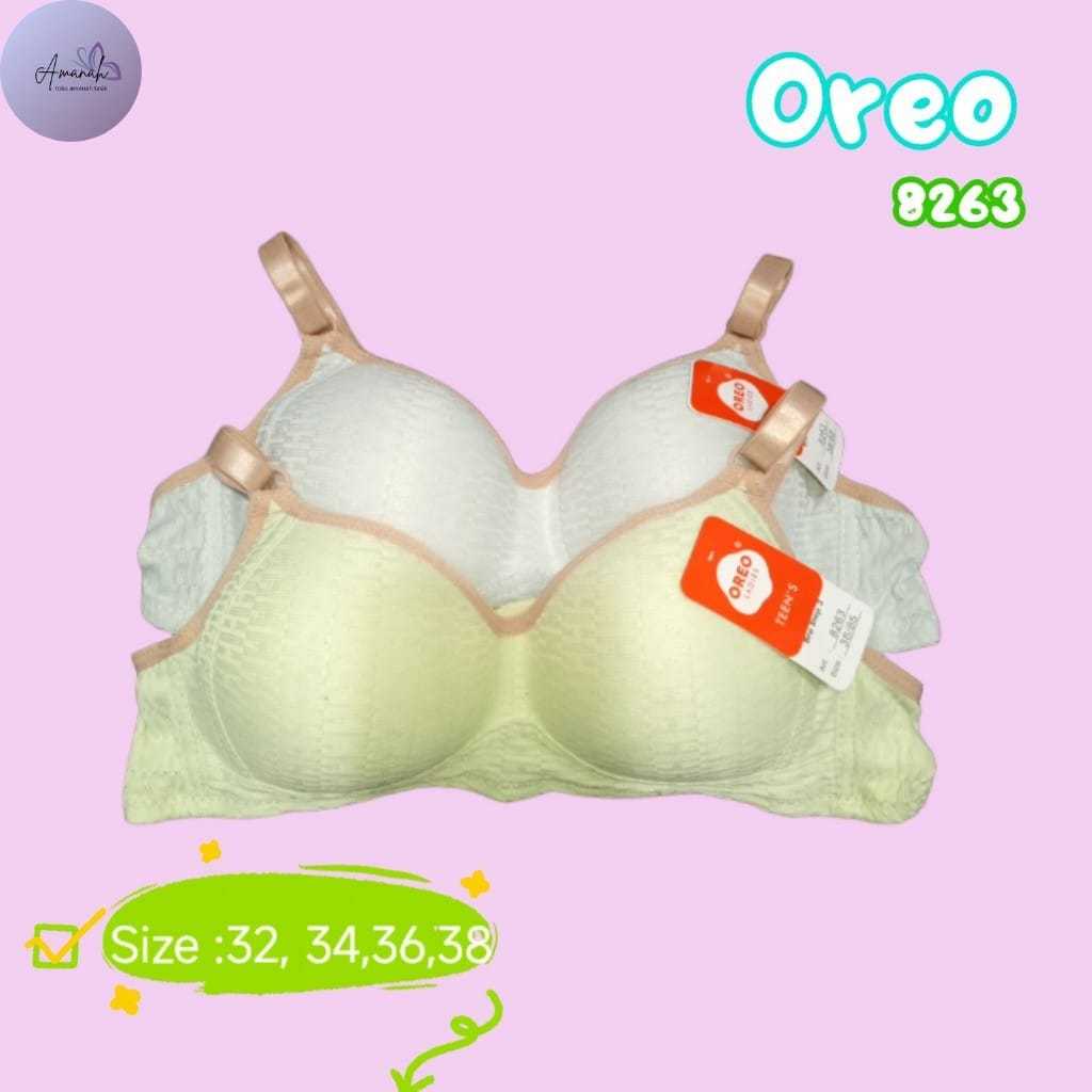 BRA WANITA OREO CUP A(KECIL) KAIT 3 / BH PEREMPUAN REMAJA DEWASA HALUS OREO-8263