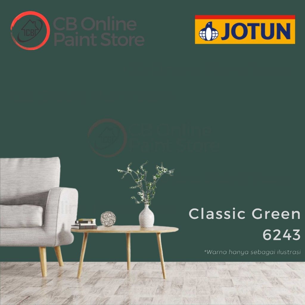 CAT TEMBOK JOTUN - CLASSIC GREEN 6243 - GALON