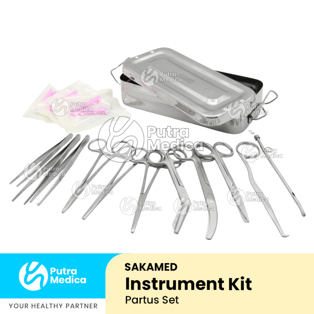 Sakamed Partus Set / Midwifery Kit / Peralatan Operasi Persalinan / Instrumen Medis