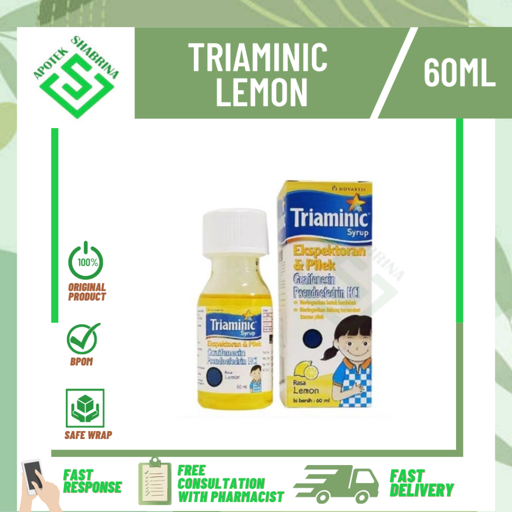 TRIAMINIC LEMON / BATUK BERDAHAK DAN PILEK
