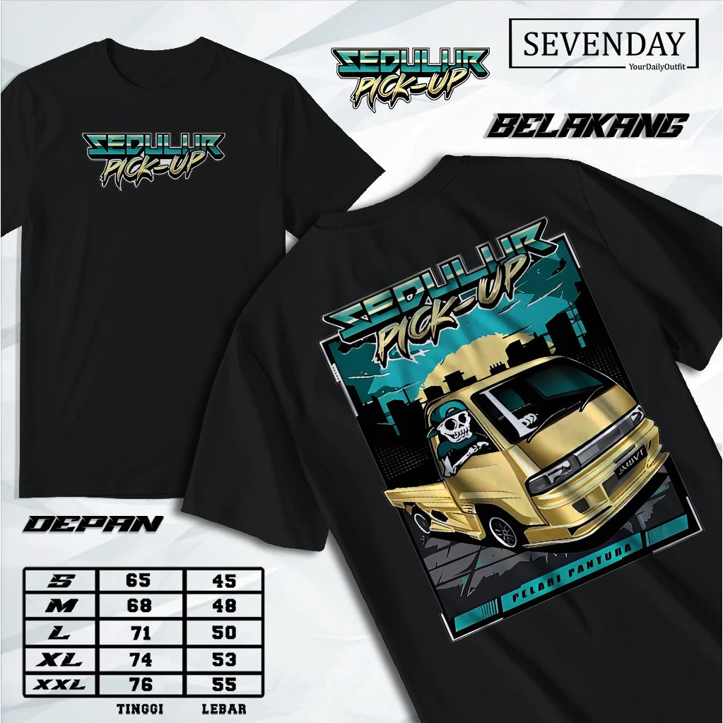 Tshirt Kaos Sedulur pick up  - kaos distro  Driver Pickup Terbaru - Baju Pick Up Modifikasi