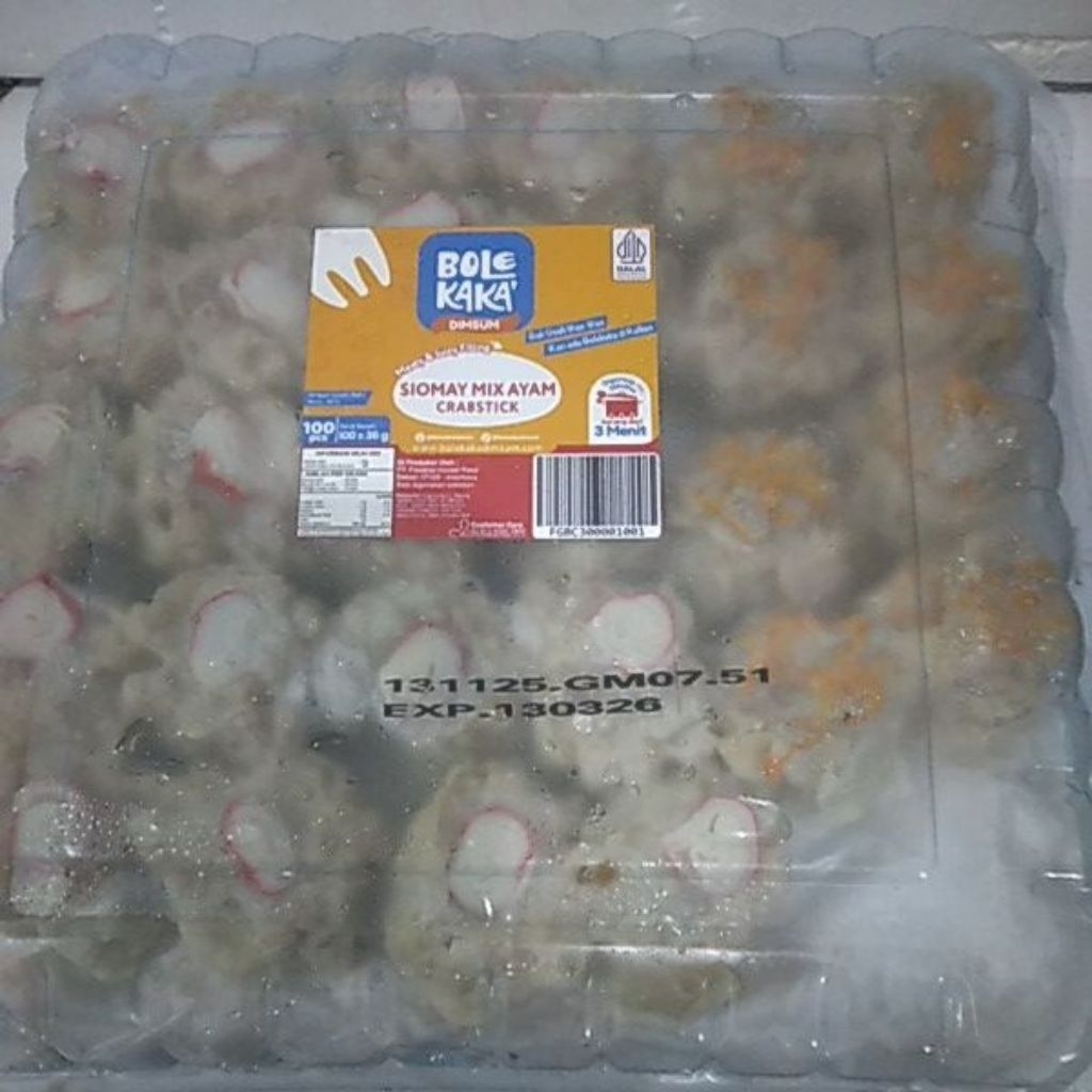 Dimsum 49 bolekaka mix B isi 100pcs