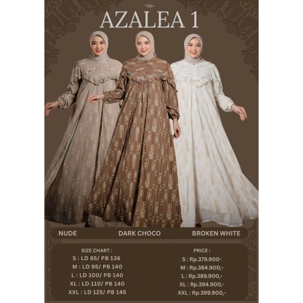 AZALEA DRESS BY HALWA/DRESS MUSLIMAH/DRESS MEWAH/DRESS KONDANGAN/