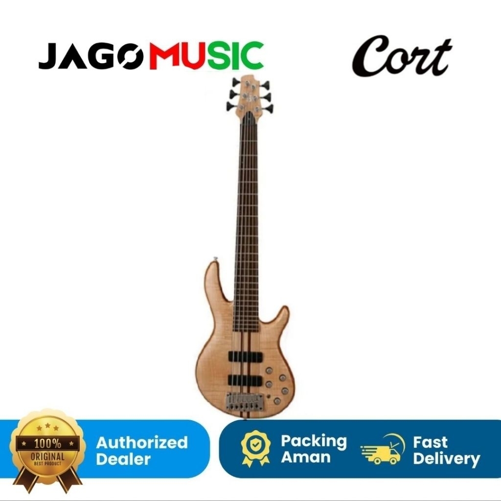 Guitar Bass Elektrik Cort A6 Plus FMMH OPN Gitar Bass Cort A6 Plus FMMH Opn