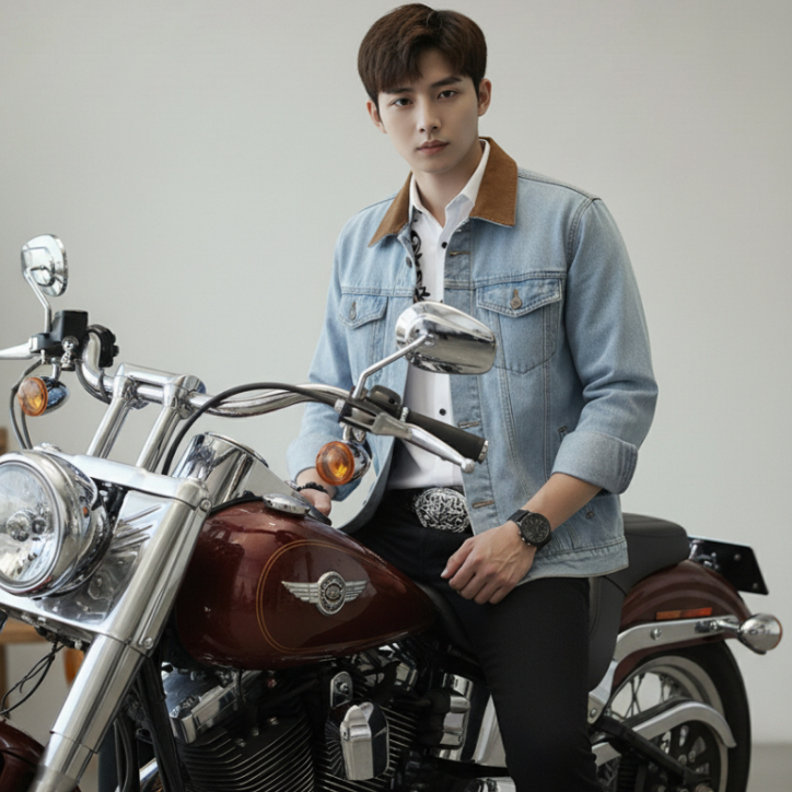 JAKET JEANS DENIM DILAN TEBAL / JAKET JEANS PRIA / JAKET DENIM PRIA / JAKET DILAN / JAKET KERAH COKL