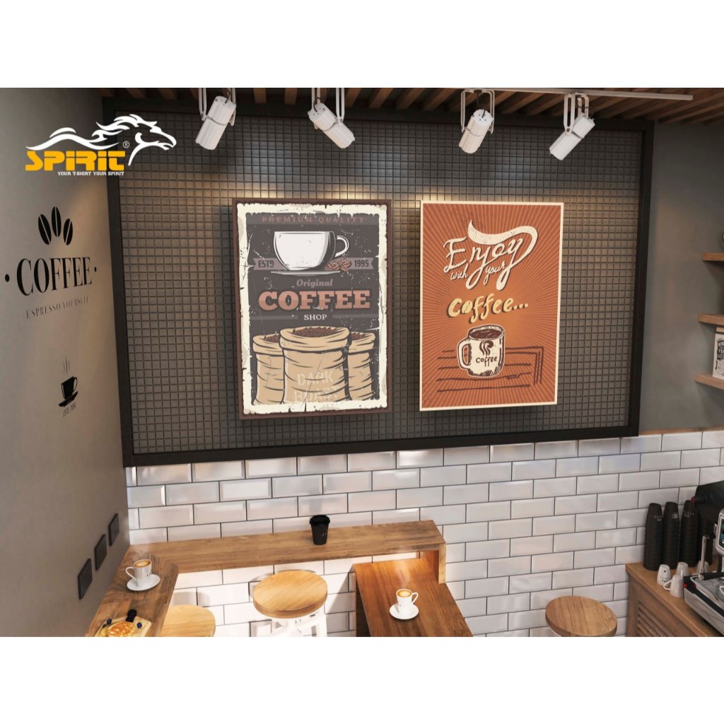 Hiasan Dinding Poster Kayu MDF Vintage Retro Cafe Kamar Estetik Bisa Custom Sesuai Keinginan