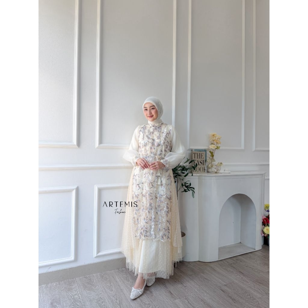 ARTEMIS FASHION - SEONA MAXI DRESS gamis pesta brukat