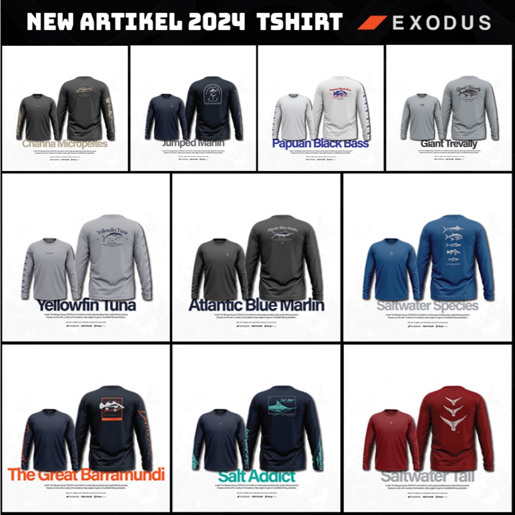 Tshirt Exodus Long Sleeve Tshirt 2024 Exodus kaos lengan panjang