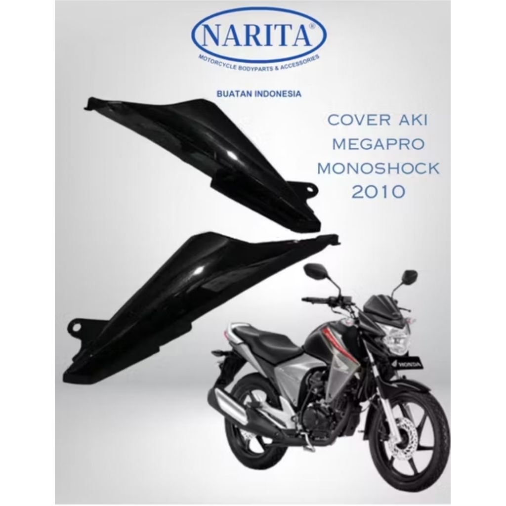 Cover tutup aki Set Honda megapro new monoshock 2011 Narita