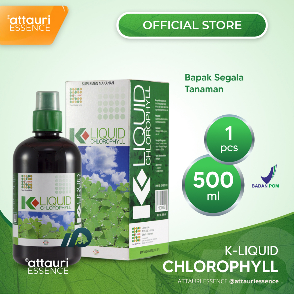 K-LIQUID CHLOROPHYLL (500 ml) Klorofil K Link Original Clorofil Klink Official Store