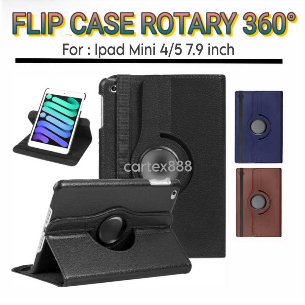 Case Rotary Ipad Mini 4 5 7.9inch leather case flip cover/ case ipad mini 4 / case ipad mini 5 / cas