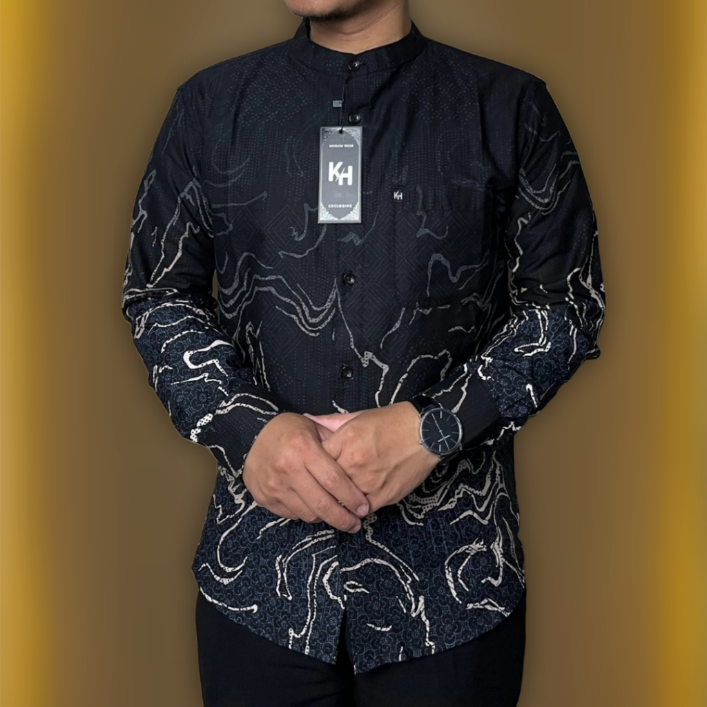 Kemeja KH Original Batik Kerah Shanghai Pria